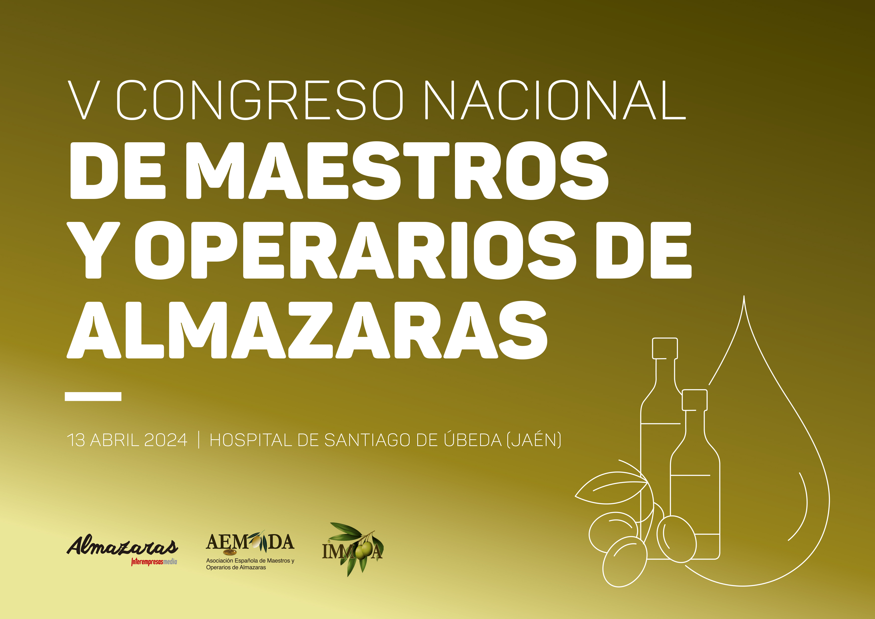 cartel de V Congreso Nacional de Maestros y Operarios de Almazaras