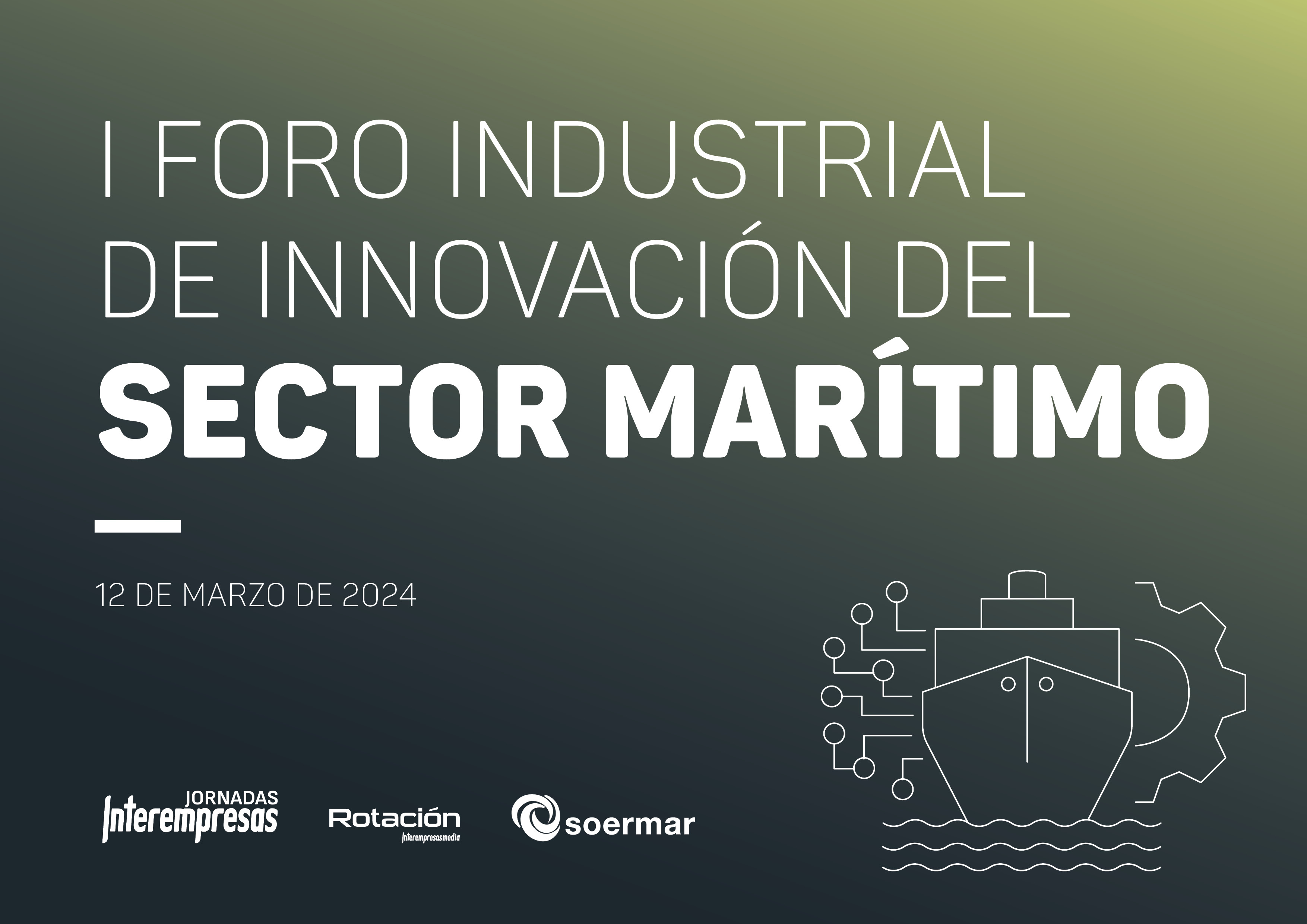 cartel de  I Foro Industrial de Innovación del sector Marítimo